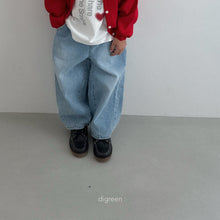 Load image into Gallery viewer, 【予約】volumedenim　pants　デニム　ゆったり　2025 女の子 男の子   Digreen Wselect
