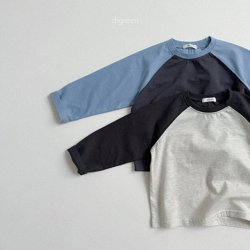 【予約】raglanロンT　長袖　トップス　2025 女の子 男の子   Digreen Wselect