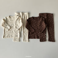 【予約】花柄リブロンT＆パンツ　 AW 韓国  韓国子供服　BRODYJANE 2026　Wselect - W select  baby kids