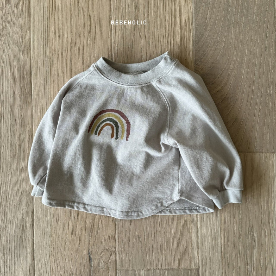 [BEBEHOLICK] Rainbow long sleeve T-shirt, spring, TOPS, baby, Kids, Bebeholic