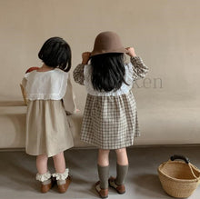 画像をギャラリービューアに読み込む, ビッグエリ付きワンピース　ワンピース　ドレス　韓国子供服 Wselect - W select  baby kids

