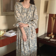 【即納】ママにお勧め！前開きワンピース　花柄　大人　レディース　Wselect - W select  baby kids