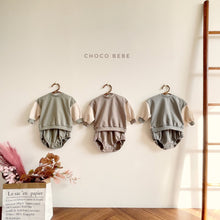 画像をギャラリービューアに読み込む, バイカラーセットアップ　ベビー服　セットアップ　ラグラン　ブルマ　韓国　韓国子供服　chocobebe　 - W select  baby kids
